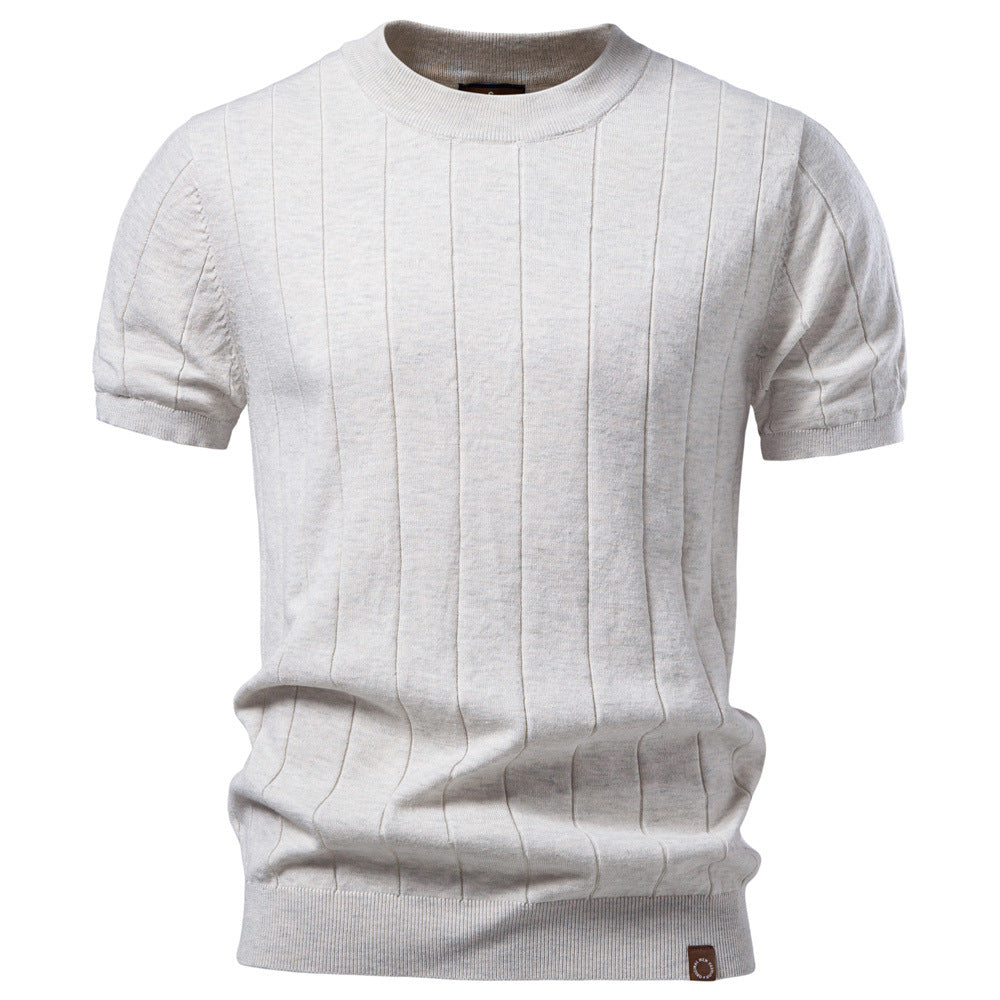 The Ribbed Short-Sleeve Knit